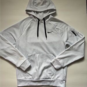 Unisex Nike Athletic White Active Therma
Fit Polyester Classic Hoodie Size Small